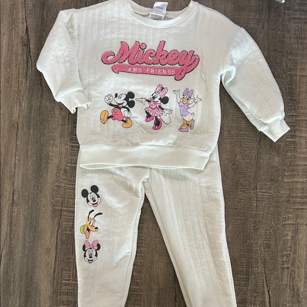 Disney 2t Kids Sweatsuit - White